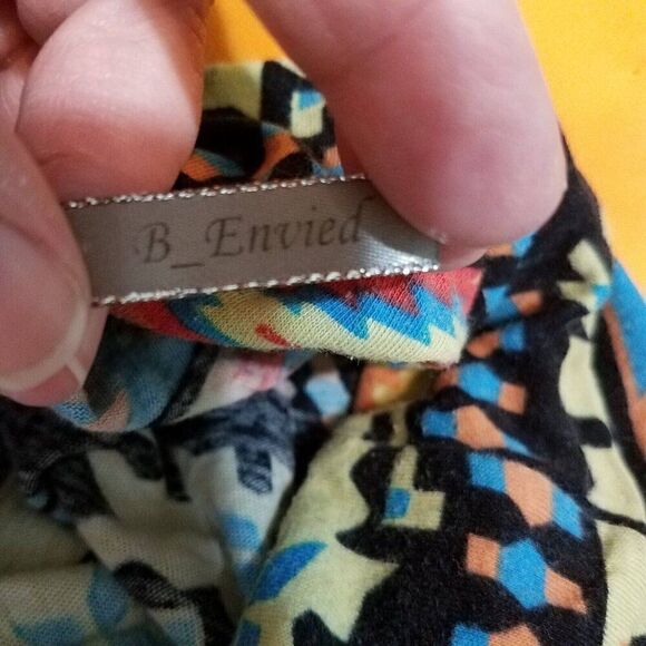 B. Envied Women's Small Aztec Pull  Colorful Casual Skirt Boho Career Stretch S - Picture 7 of 11